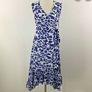 Lulu’s wrap dress with High- low hem